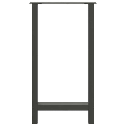 Bar Table Legs 2 pcs Steel Anthracite 40 x (90-91) cm