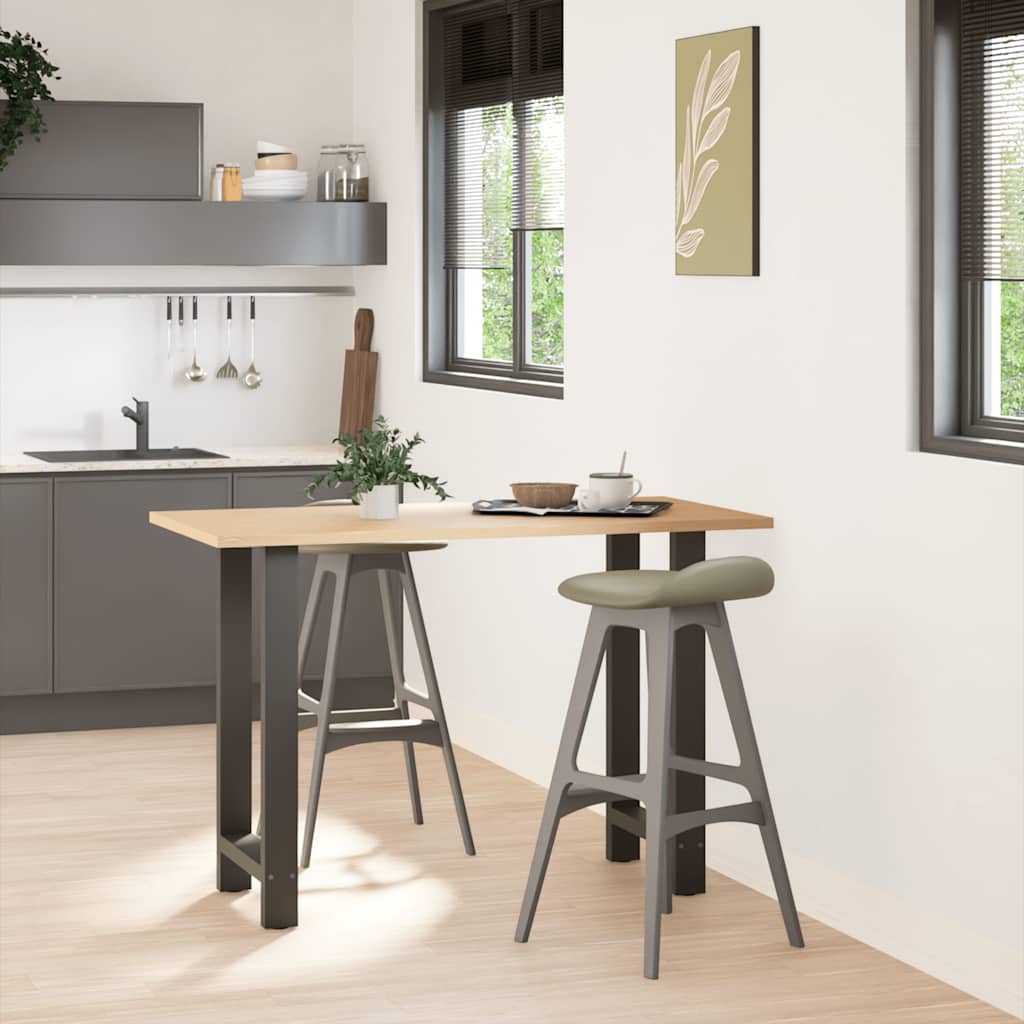 Bar Table Legs 2 pcs Steel Anthracite 50 x (90-91) cm