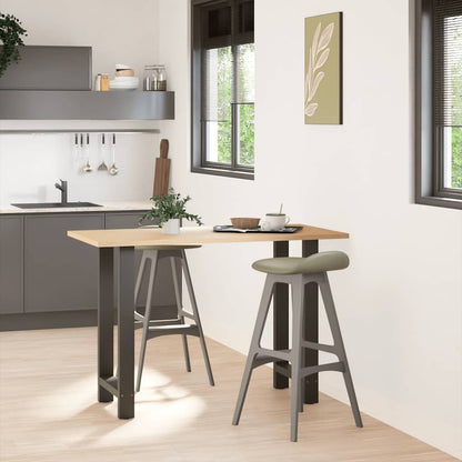 Bar Table Legs 2 pcs Steel Anthracite 50 x (90-91) cm