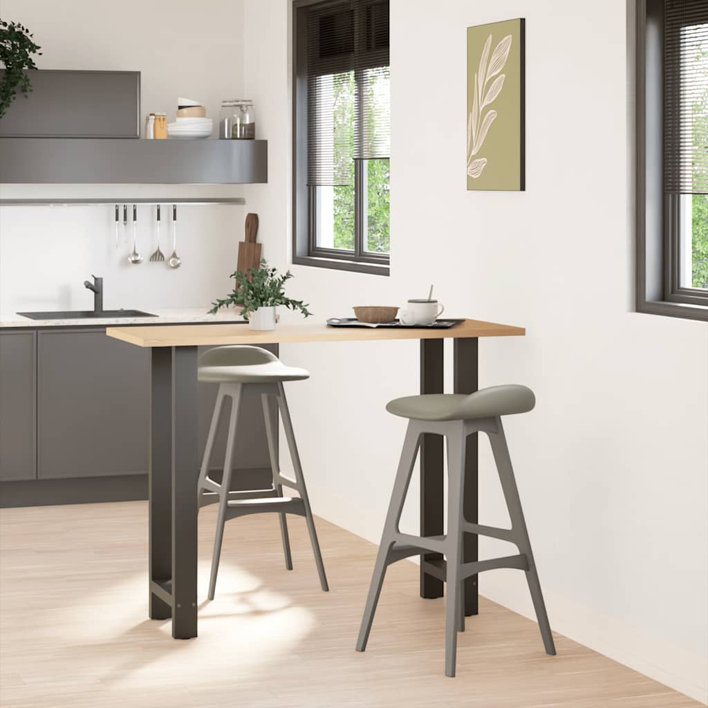 Bar Table Legs 2 pcs Steel Anthracite 50 x (100-101) cm
