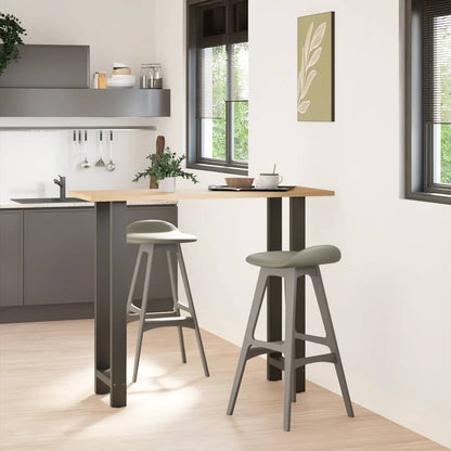 Bar Table Legs 2 pcs Steel Anthracite 50 x (110-111) cm