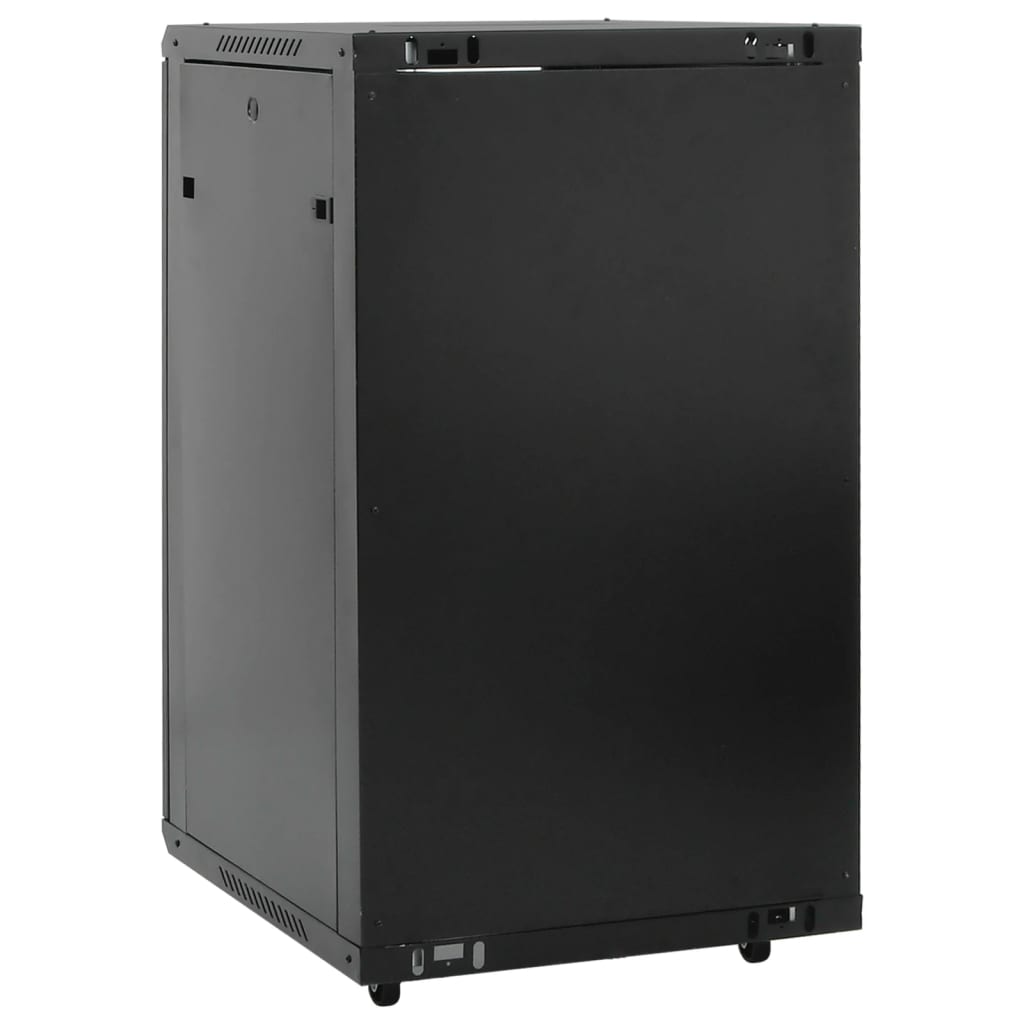vidaXL 18U Network Cabinet 19" IP20 Black 60x60x100 cm 5