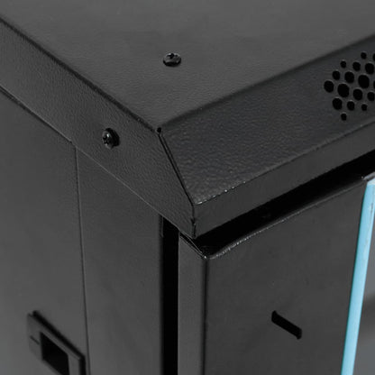 vidaXL 18U Network Cabinet 19" IP20 Black 60x60x100 cm 6