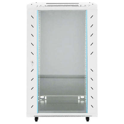 vidaXL 18U Network Cabinet 19" IP20 Grey 60x60x100 cm 3