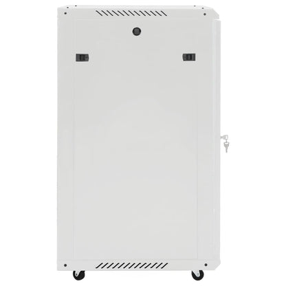 vidaXL 18U Network Cabinet 19" IP20 Grey 60x60x100 cm 4