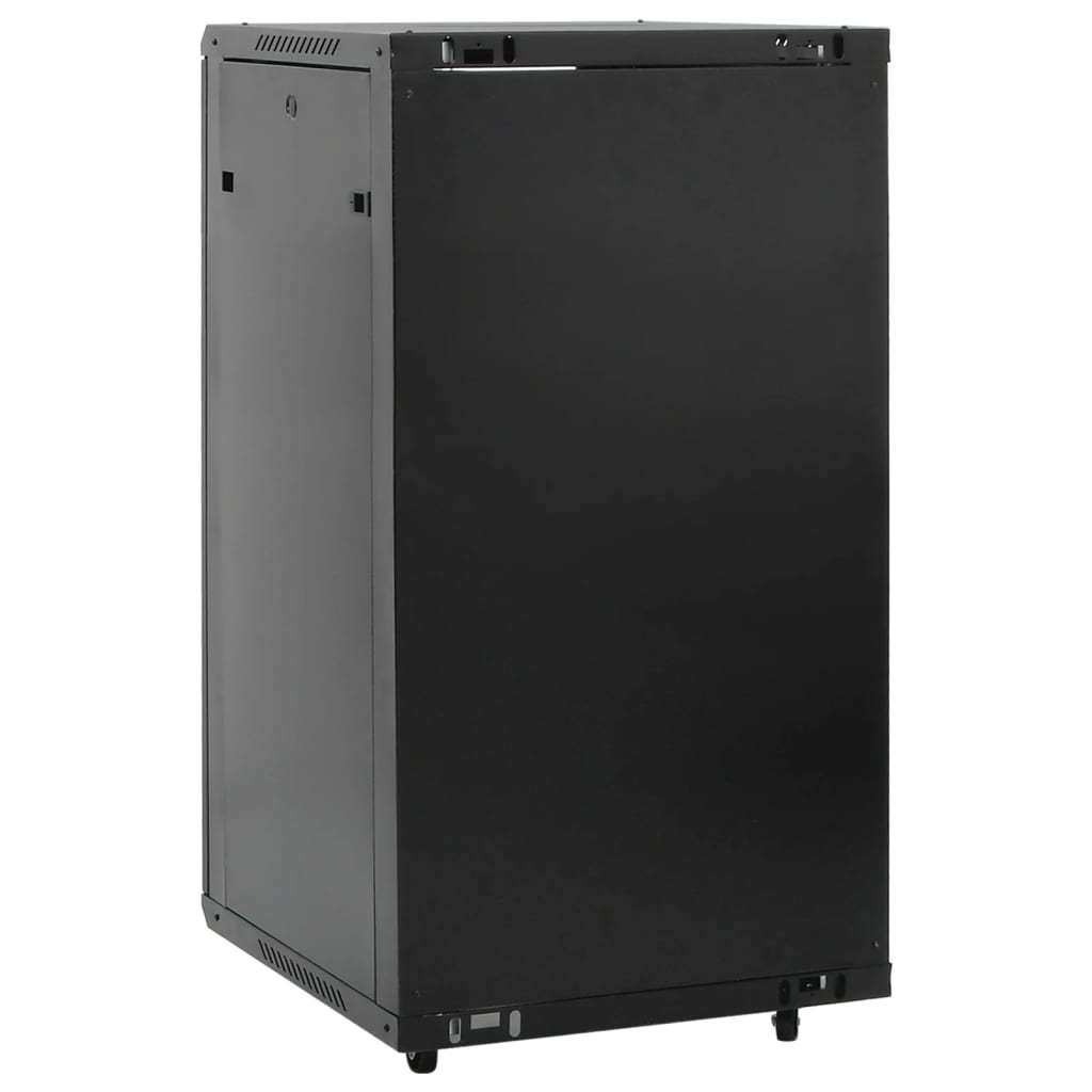 vidaXL 22U Network Cabinet 19" IP20 Black 60x60x120 cm 5