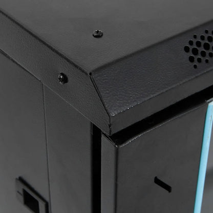 vidaXL 22U Network Cabinet 19" IP20 Black 60x60x120 cm 6