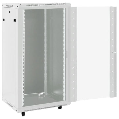 vidaXL 22U Network Cabinet 19" IP20 Grey 60x60x120 cm 2