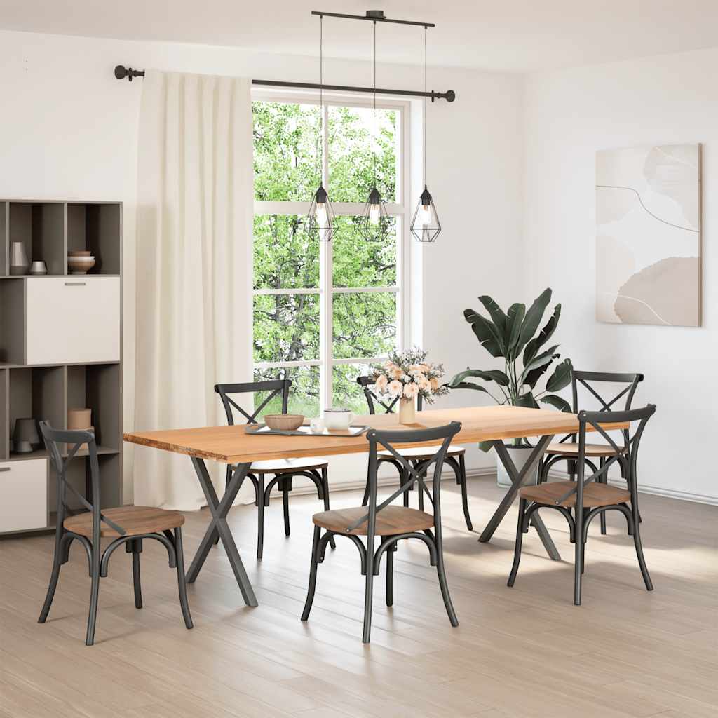 Coffee Table Legs X-Shaped 70x(30-31) Steel 2 pcs Anthracite 70 x (72-73) cm (40 mm)