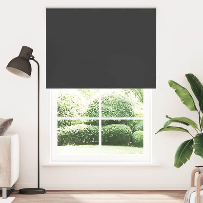 Roller Blind Blackout 105x230 cm Fabric Width 100.7 cm Black 145 cm