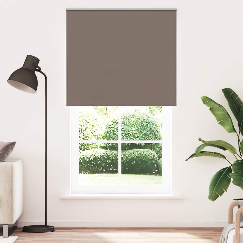 Roller Blind Blackout 110x230 cm Fabric Width 105.7 cm Coffee 125 cm