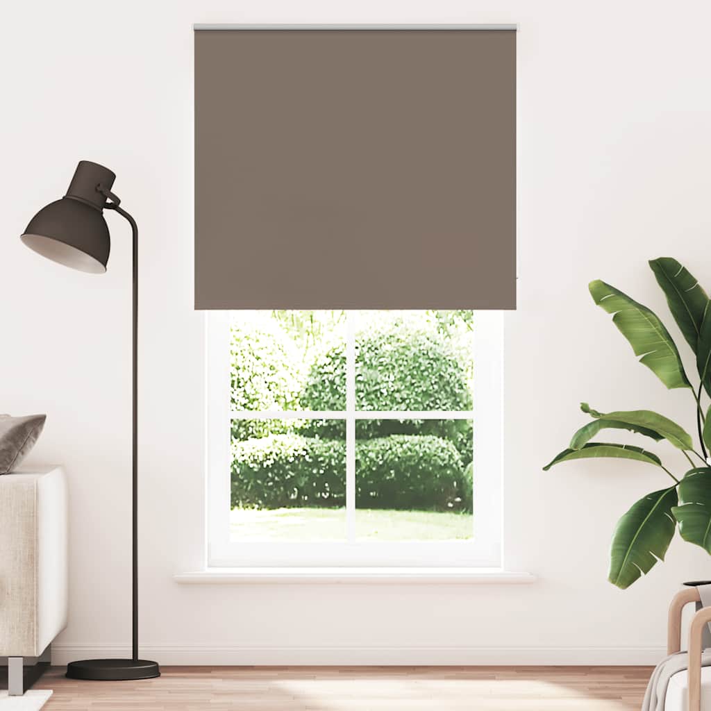 Roller Blind Blackout 110x230 cm Fabric Width 105.7 cm Coffee 140 cm
