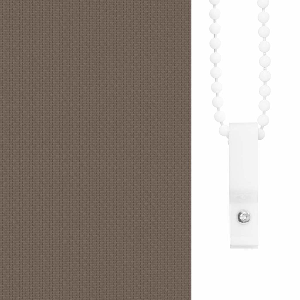 Roller Blind Blackout 110x230 cm Fabric Width 105.7 cm Coffee 160 cm
