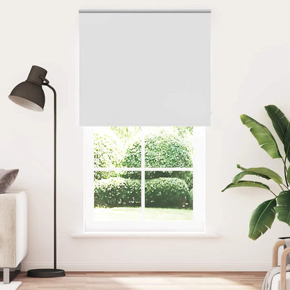 Roller Blind Blackout 105x230 cm Fabric Width 100.7 cm White 130 cm