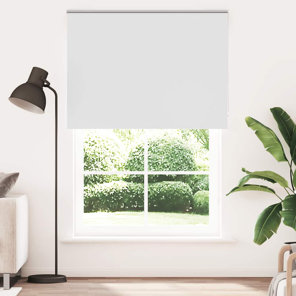 Roller Blind Blackout 105x230 cm Fabric Width 100.7 cm White 165 cm