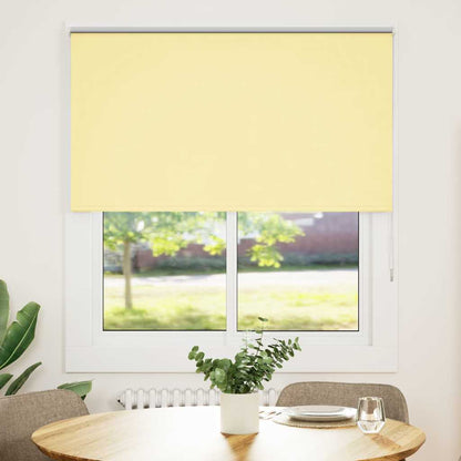 vidaXL Roller Blind Blackout Yellow 140x150 cm Fabric Width 136,6 cm Polyester 1