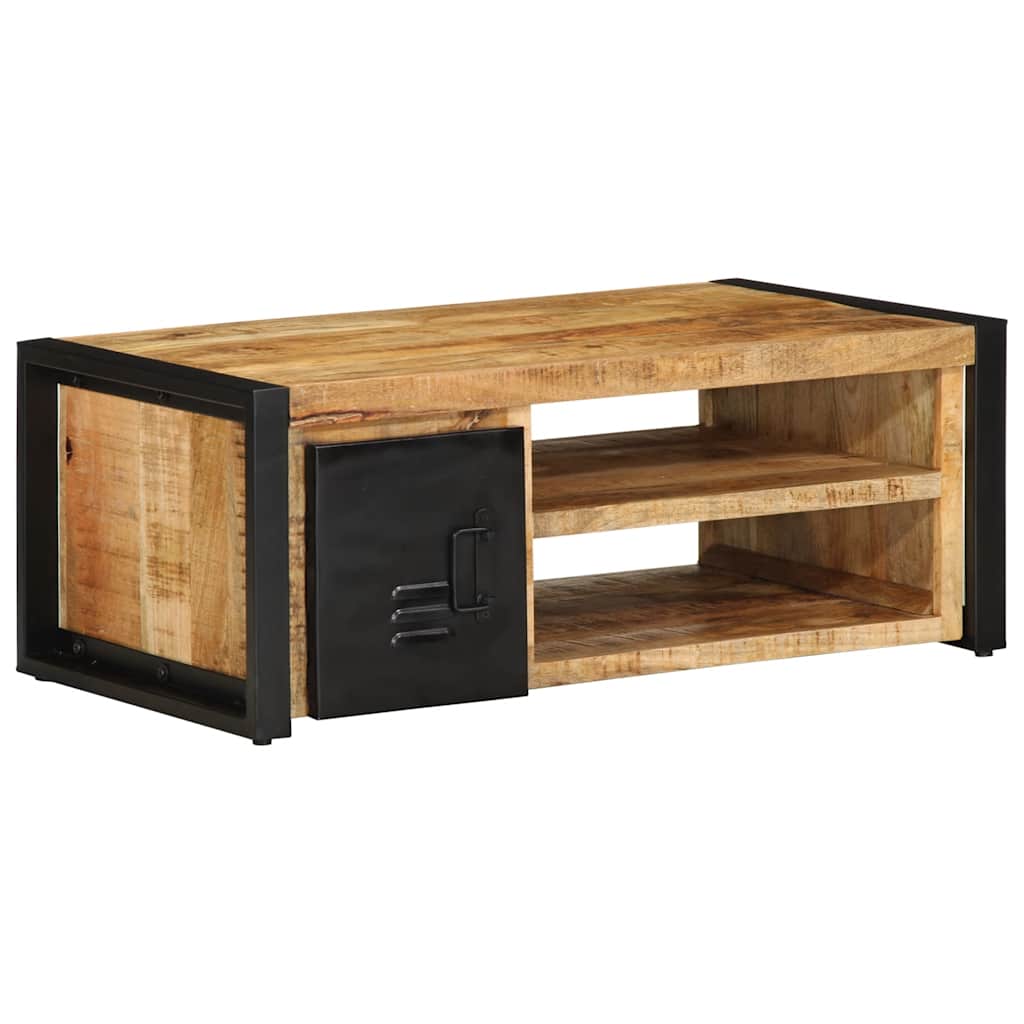 Coffee Table 90x50x36 cm Solid Rough Wood Mango Solid rough mango wood