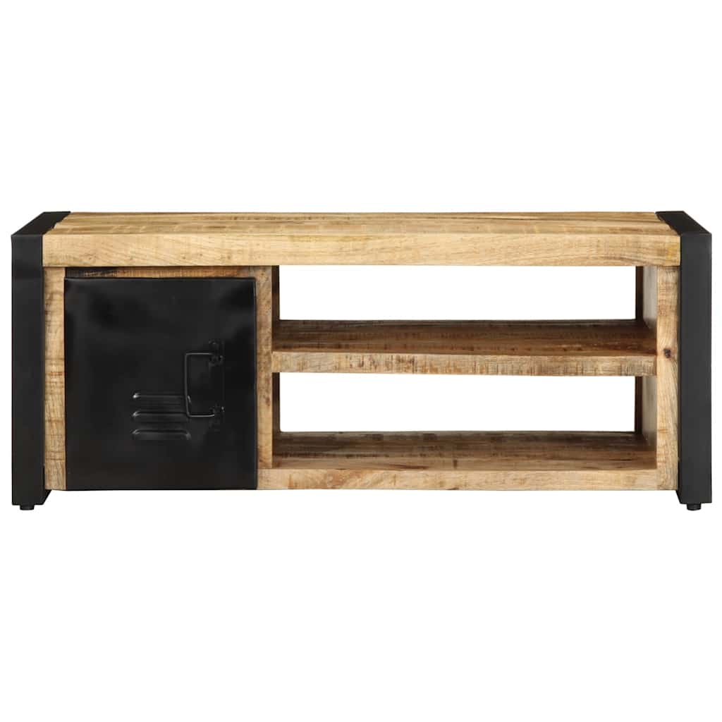 vidaXL Coffee Table 90x50x36 cm Solid Rough Wood Mango 5