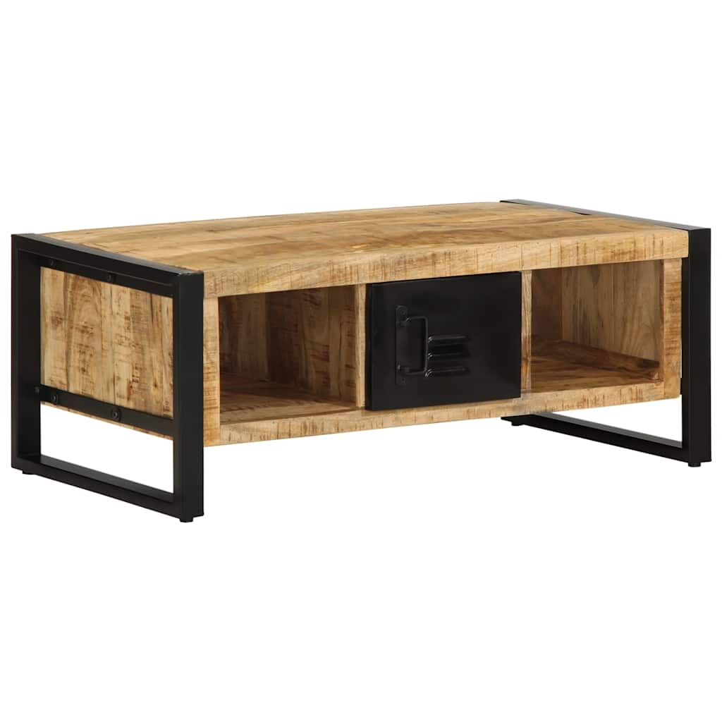 vidaXL Coffee Table 90x50x36 cm Solid Rough Wood Mango 1