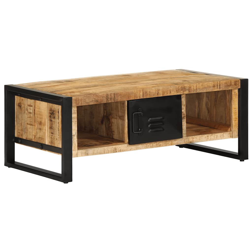 vidaXL Coffee Table 90x50x36 cm Solid Rough Wood Mango 2