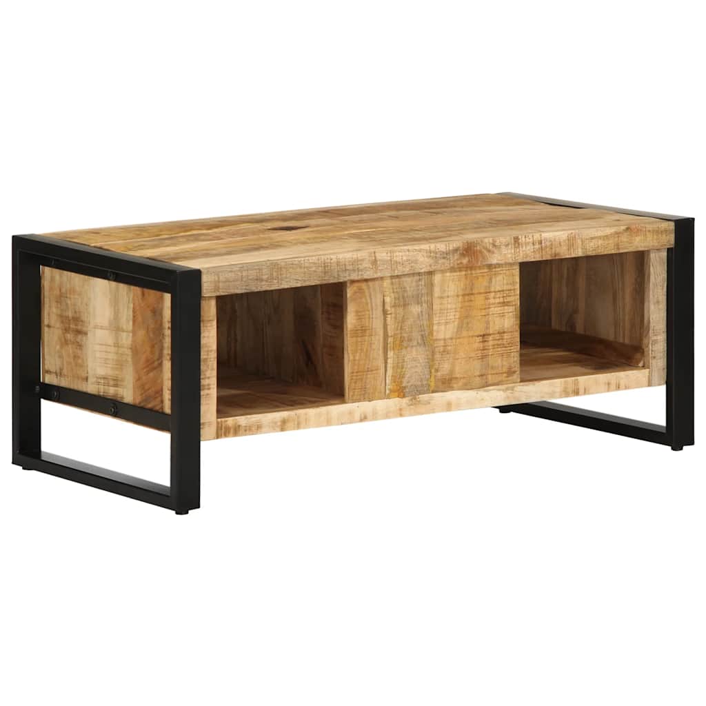 vidaXL Coffee Table 90x50x36 cm Solid Rough Wood Mango 6