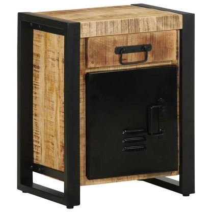 vidaXL Bedside Cabinets 2 pcs Solid Rough Wood Mango 2