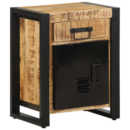 vidaXL Bedside Cabinets 2 pcs Solid Rough Wood Mango 5