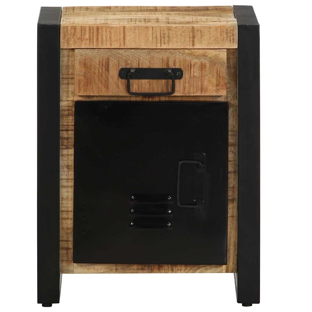 vidaXL Bedside Cabinets 2 pcs Solid Rough Wood Mango 4