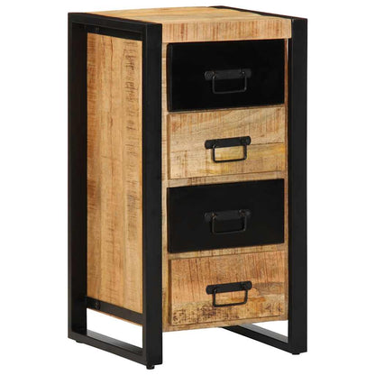 vidaXL Drawer Cabinet 40x40x90 cm Solid Rough Wood Mango 1