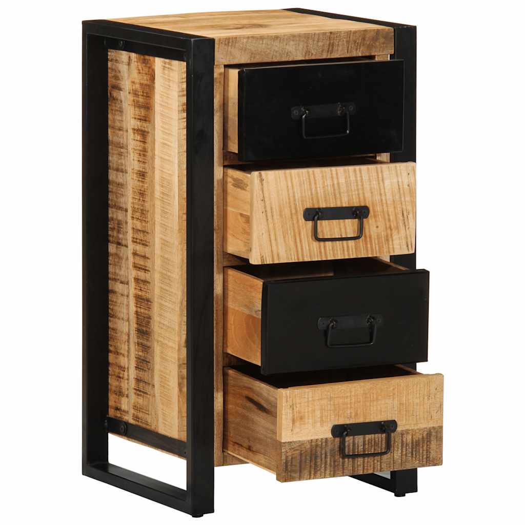 vidaXL Drawer Cabinet 40x40x90 cm Solid Rough Wood Mango 5