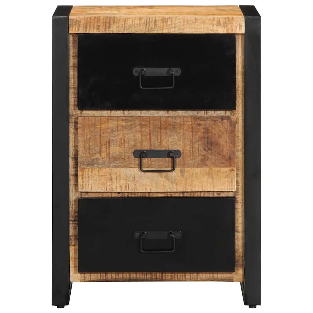 vidaXL Drawer Cabinet 50x35x70 cm Solid Rough Wood Mango 2
