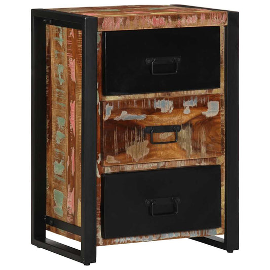 Drawer Cabinet 50x35x70 cm Solid Rough Wood Mango Solid reclaimed wood