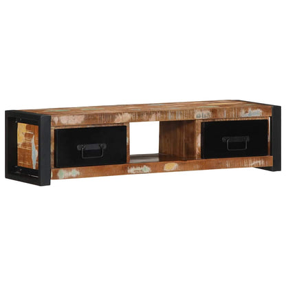 TV Cabinet 100x30x25 cm Solid Wood Reclaimed Solid reclaimed wood
