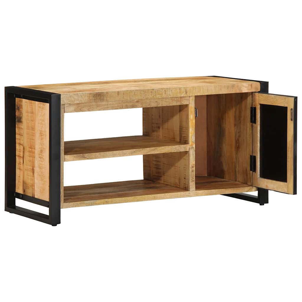 vidaXL Shoe Bench Brown 100 x 40 x 50 cm Solid Mango wood 3