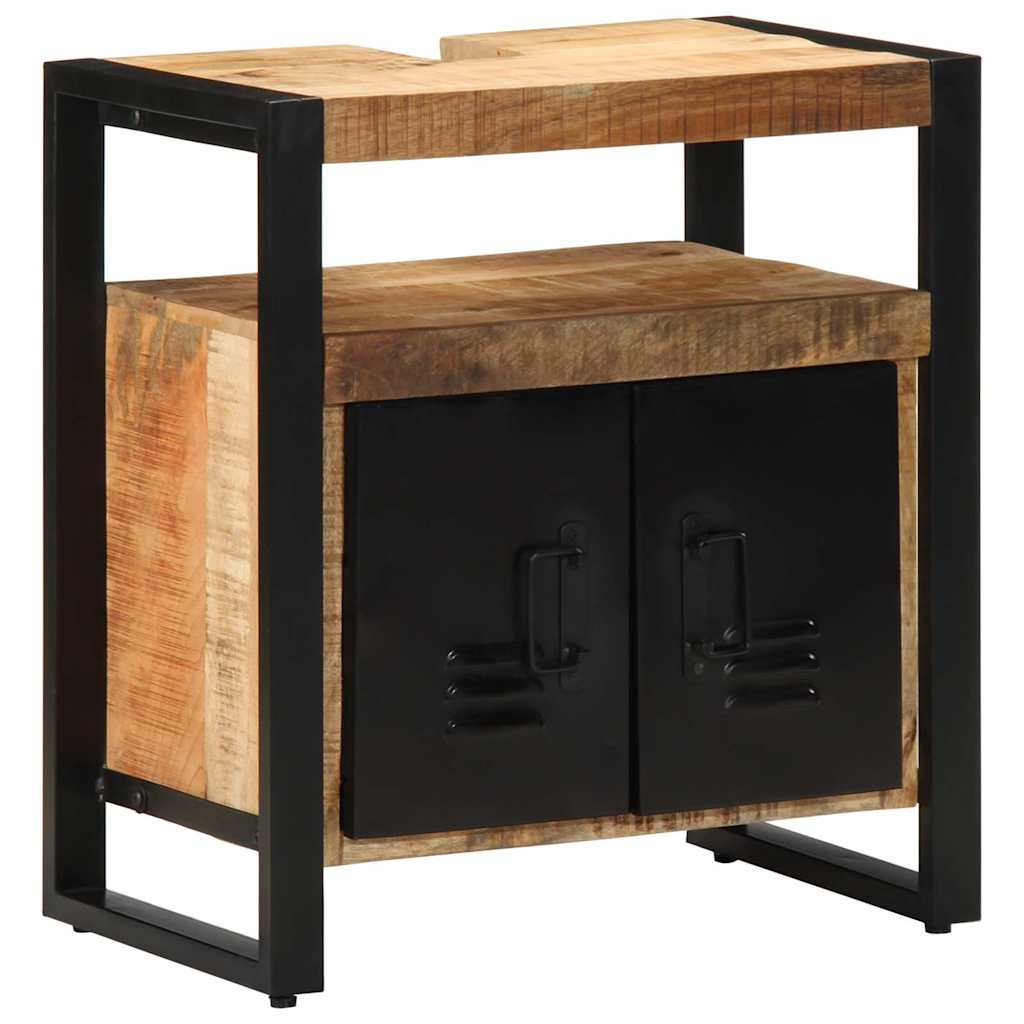 vidaXL Bathroom Cabinet Brown 55 x 35 x 60 cm Solid Mango Wood 1