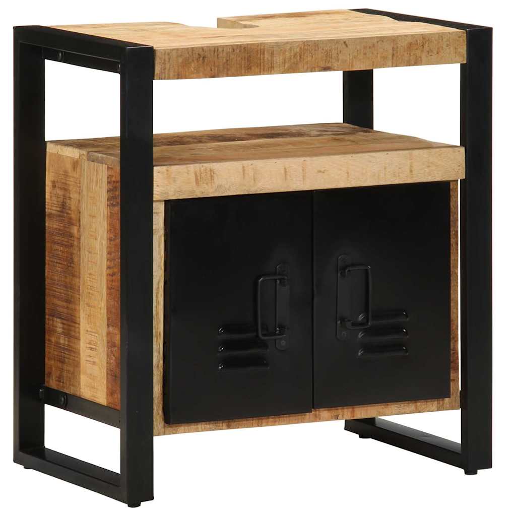 vidaXL Bathroom Cabinet Brown 55 x 35 x 60 cm Solid Mango Wood 2