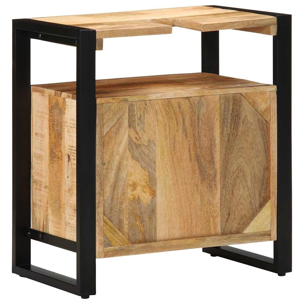 vidaXL Bathroom Cabinet Brown 55 x 35 x 60 cm Solid Mango Wood 6