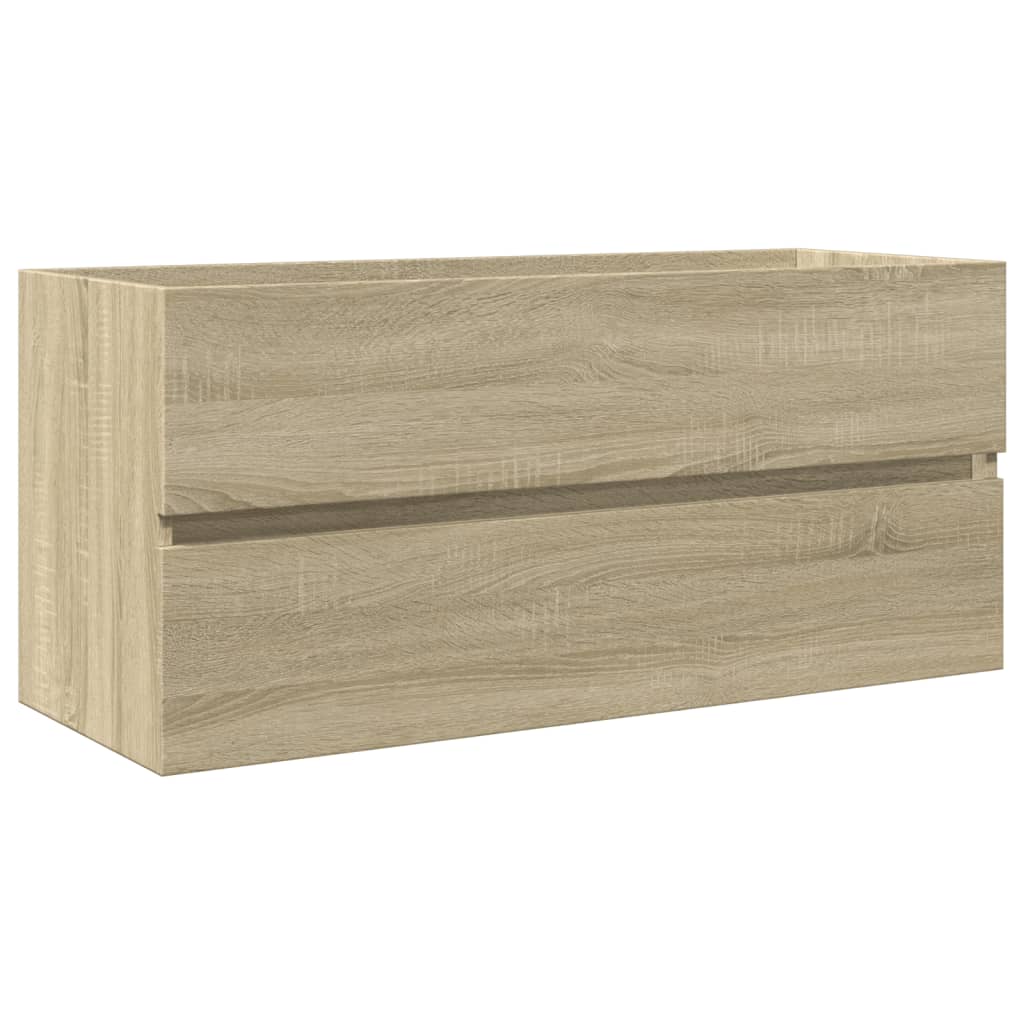 vidaXL 2 Piece Bathroom Furniture Set Ceramic and Engineered Wood 4