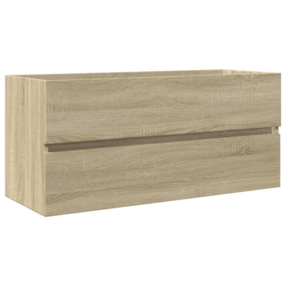 vidaXL 2 Piece Bathroom Furniture Set Ceramic and Engineered Wood 4