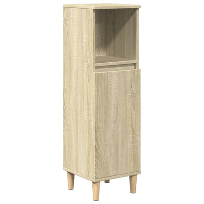 vidaXL 3 Piece Bathroom Furniture Set Sonoma Oak Engineered Wood 6