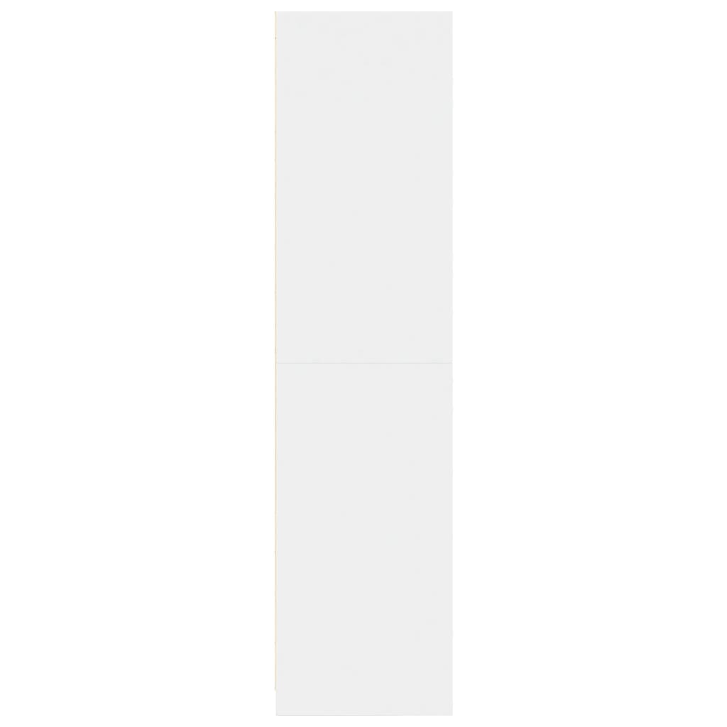 Wardrobe Engineered Wood 50 x 50 x 200 cm 4 Shelves White