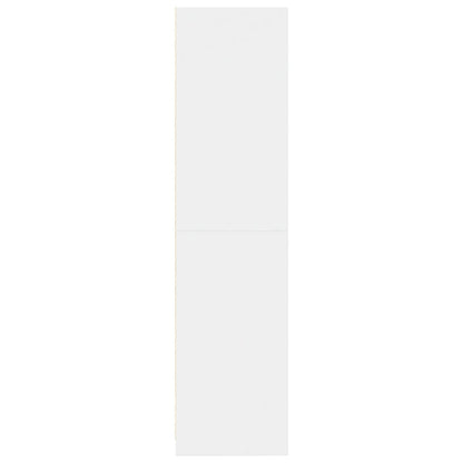 Wardrobe Engineered Wood 50 x 50 x 200 cm 4 Shelves White