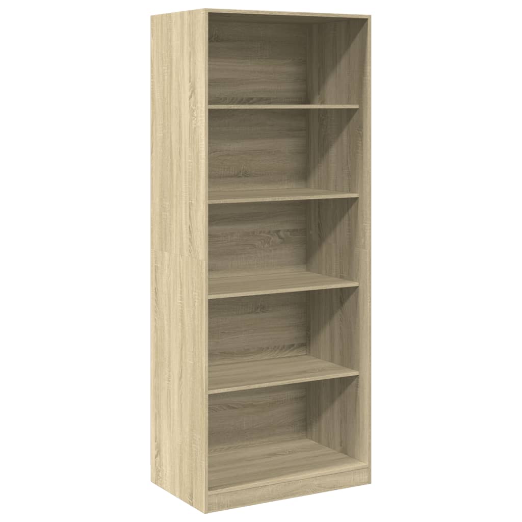 vidaXL Wardrobe Sonoma Oak 80x50x200 cm Engineered Wood 2