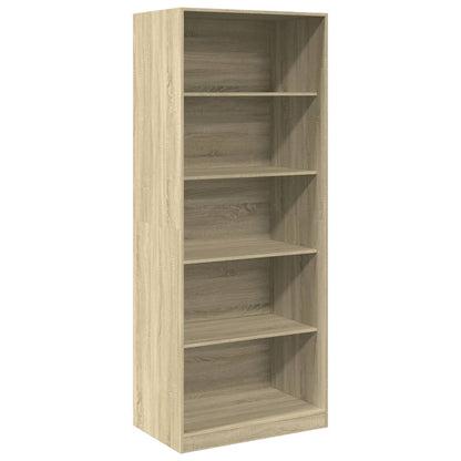 Wardrobe Engineered Wood 80 x 50 x 200 cm 4 Shelves Sonoma oak