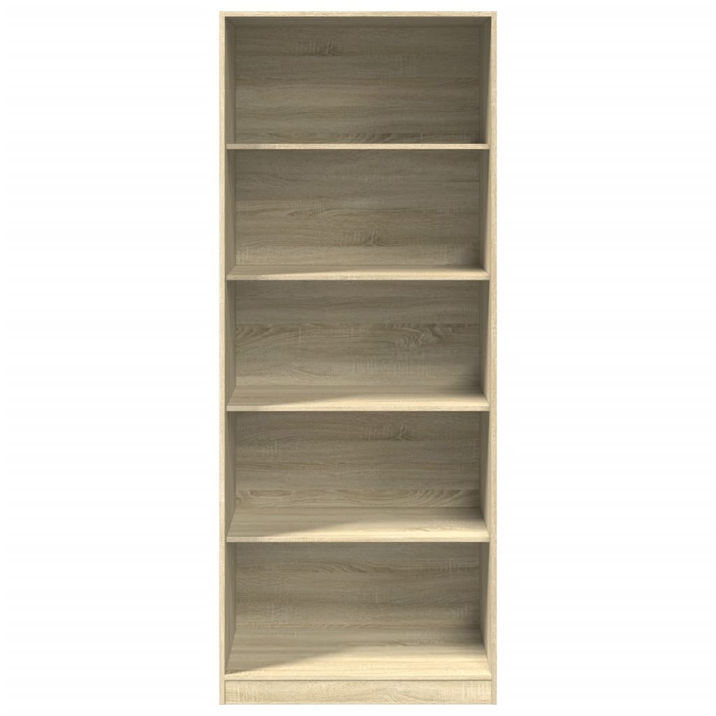 Wardrobe Engineered Wood 80 x 50 x 200 cm 4 Shelves Sonoma oak