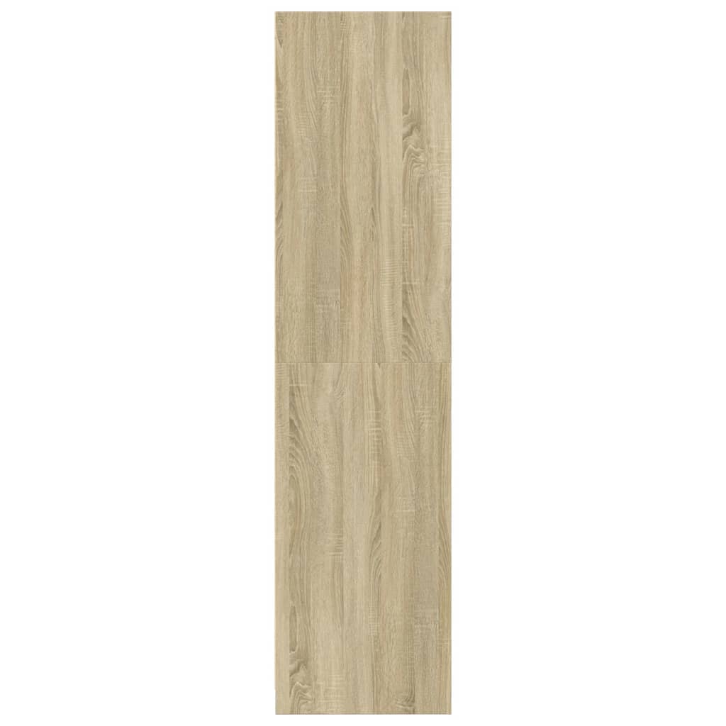 Wardrobe Engineered Wood 80 x 50 x 200 cm 4 Shelves Sonoma oak