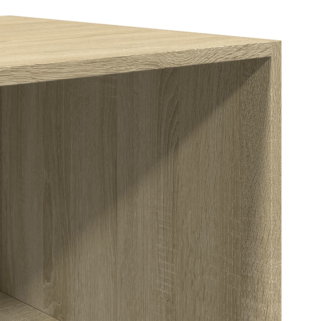 Wardrobe Engineered Wood 80 x 50 x 200 cm 4 Shelves Sonoma oak