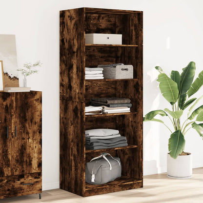 Wardrobe Engineered Wood 80 x 50 x 200 cm 4 Shelves Smoked oak