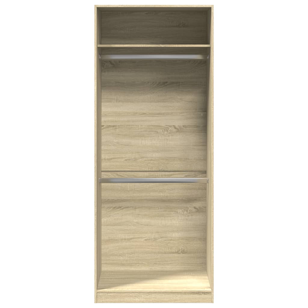 Wardrobe Engineered Wood 80 x 50 x 200 cm 1 Shelf Sonoma oak