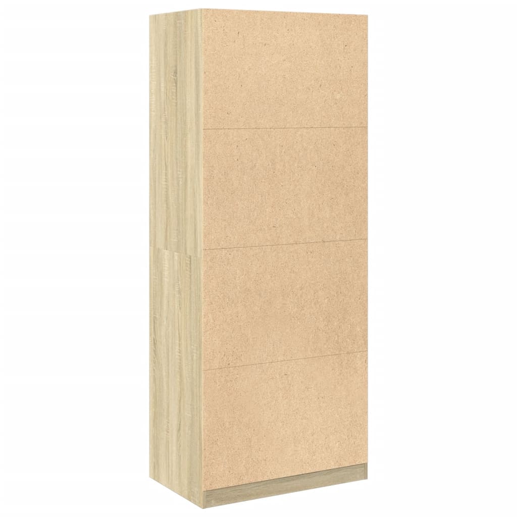 Wardrobe Engineered Wood 80 x 50 x 200 cm 1 Shelf Sonoma oak